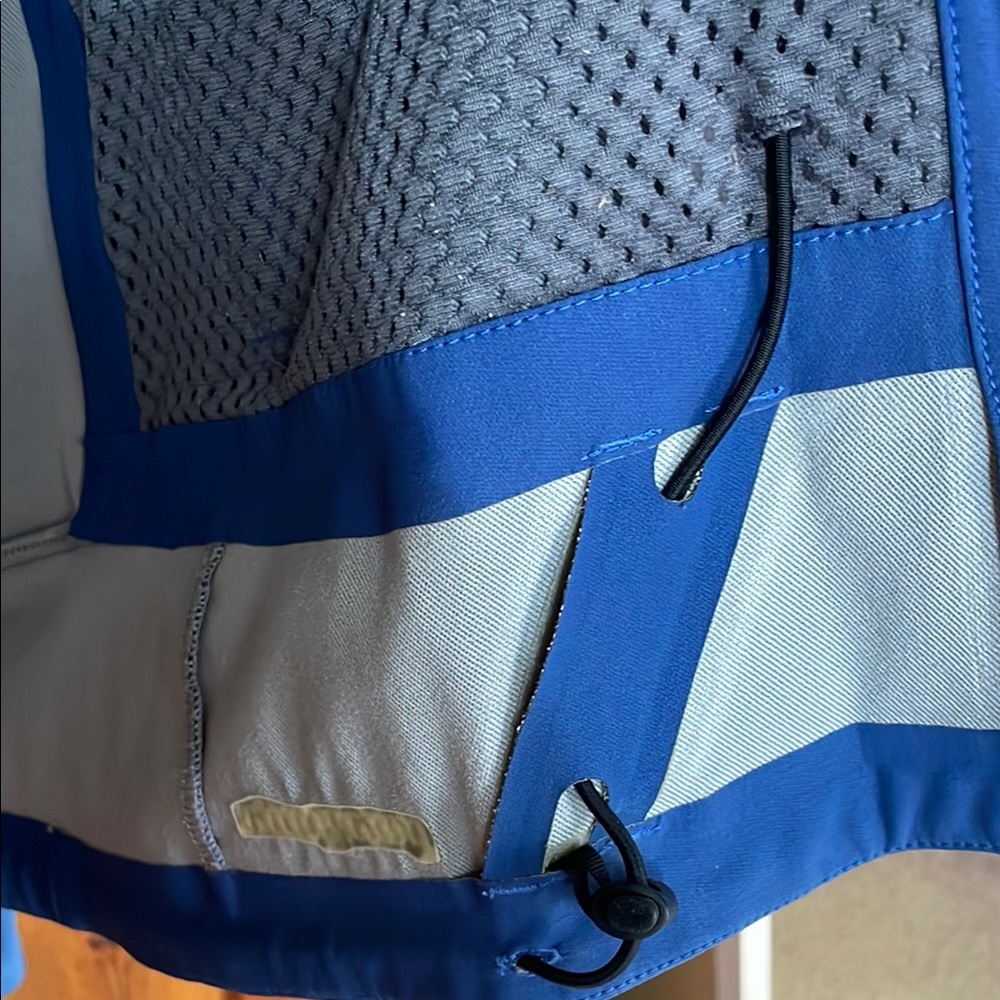 Patagonia Blue Soft shell Jacket High Collar outdoor wear size large women’s - Picture 10 of 10